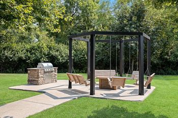 Carrington place at shoal creek - courtyards with charcoal grills and benches